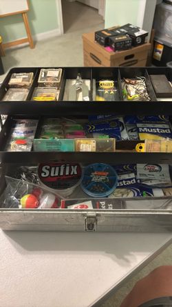 2 tray tackle box loaded