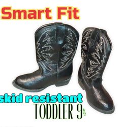 Smart Fit Skid Resistant Toddler Cowboy Boots 9½