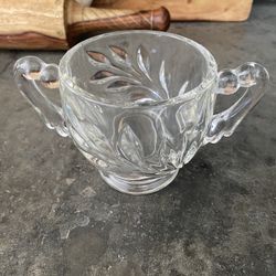 Vintage Crystal Sugar Bowl