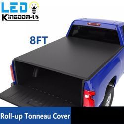New 8FT Soft Roll Up Tonneau Cover for 2003- 2025/2(contact info removed) 02-18 Dodge  Ram 1500