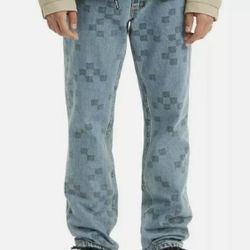 LEVIS 511 Slim Fit Jeans Stretch Strong Cordura Denim Bauer Skate Blue sits bellow waist slim from hip to ankle Design W32/L34 New