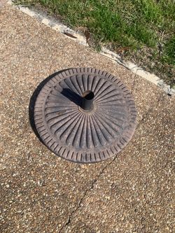 FREE: Old Metal Umbrella Stand — FREE (in Boca)
