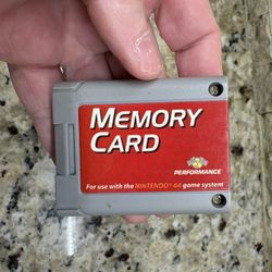 Nintendo 64 N64 Memory Card