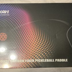 P1 Pickleball Paddle Carbon Fiber 3K+T700 Surface, USAPA Approved Pickleball Racket for Power & Control,16MM Polymer Honeycomb Core,Textured Carbon Gr