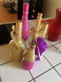 Bejeweled bottles