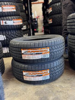 225/60r17 arroyo with installation and balance include 4