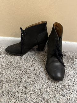 Black Clarks Indigo Ankle Boots Size 8.5
