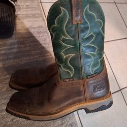 Mens size 12 Justin Boots Composite toe waterproof