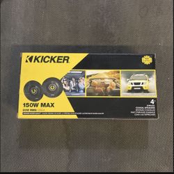 Kicker 4 Inch Speakers CSC4 150 Watts Max 50 Watts RMS