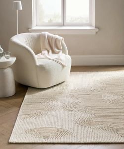 New Quince Wool Area Rug with pad