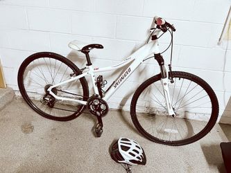 Specialized Ariel Women's Hybrid Bike – White, 21-Speed, Front Suspension