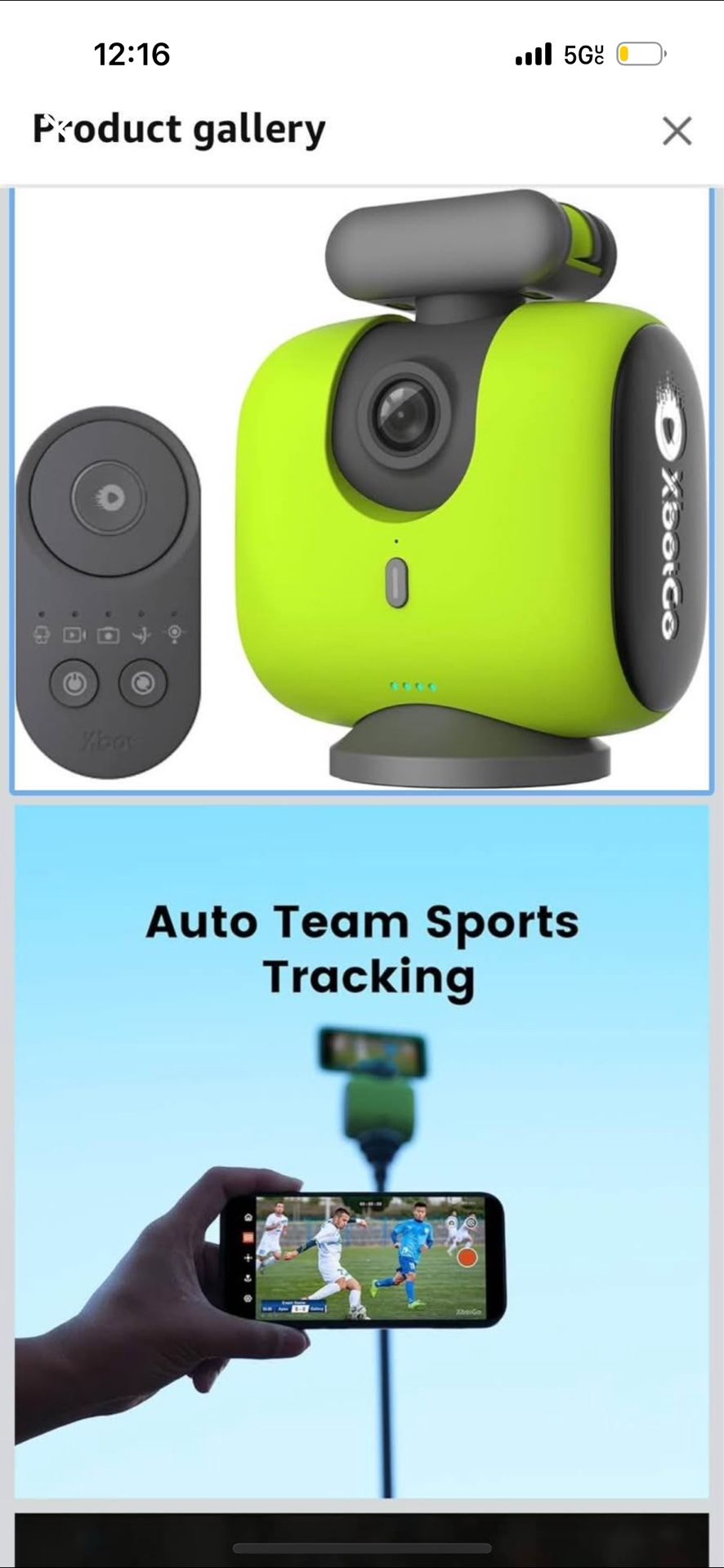 Chameleon Al Auto Sports Action Camera 4K 60FPS Soccer Camera and