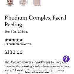 Rhodium Complex Facial Peeling 