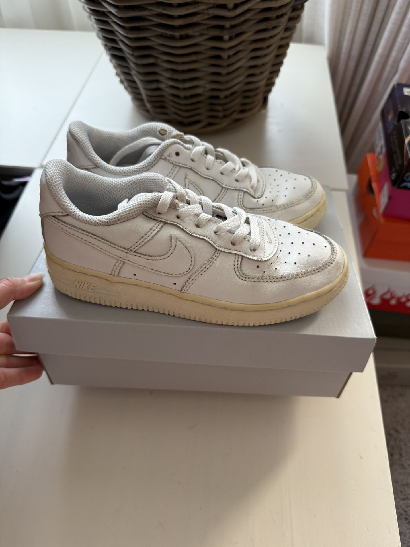 Nike Air Force Leather Authentic Kids Shoes Size 13
