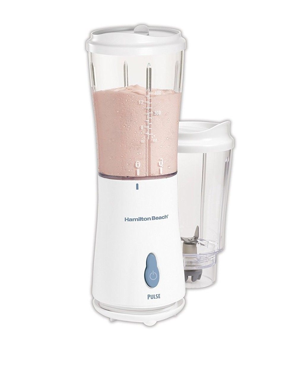 Moving sale Hamilton Beach Personal Single Serve Blender with 2 Jars and 2 Lids, White