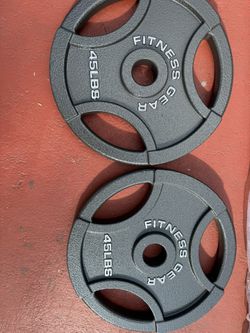 Olympic 2 Inch Gym Plates 45.lbs X 2 NEW