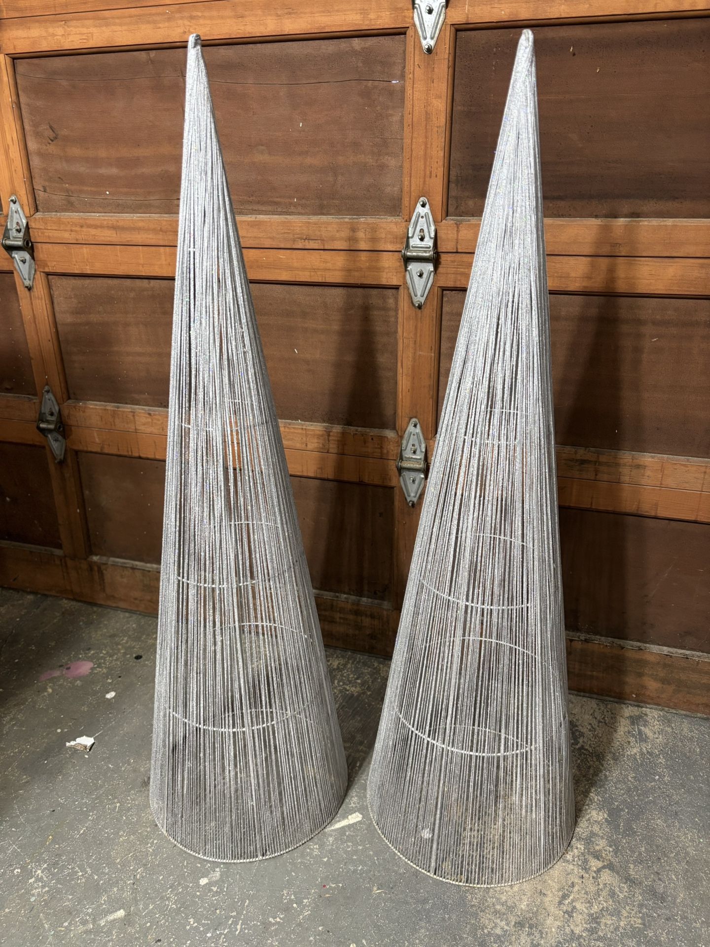 Silver Glittery Tree Decor