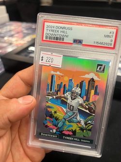 2024 Donruss Tyreek Hill Downtown #3 PSA 9