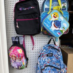 Back Packs And Lunch Boxes