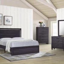 Queen Bedroom Furniture Set  Come With 5-Piece + Mattress & Box Spring Included