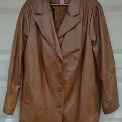 Women's Plus Size leather Jacket Size 24