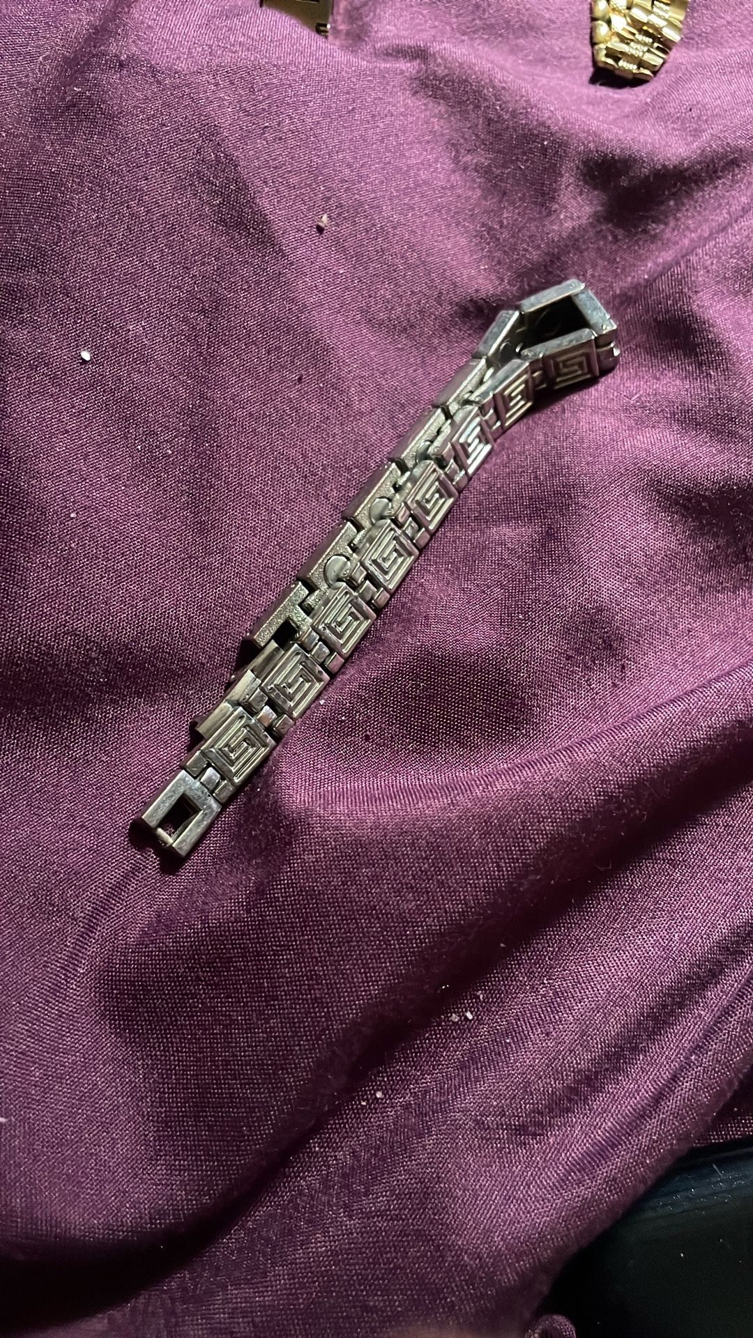 Silver Tone Bracelet Unisex