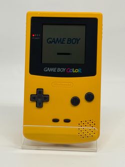 Gameboy Color Console Yellow Dandelion Nintendo GBC Tested Works CGB-001
