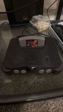 Nintendo 64 with one controller and one game