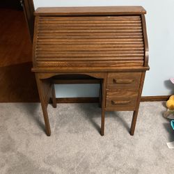 Antique Children’s Roll Top Desk
