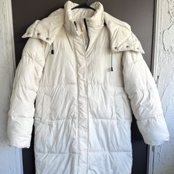 Brand new Women’s White Long Puffer Jacket Coat 