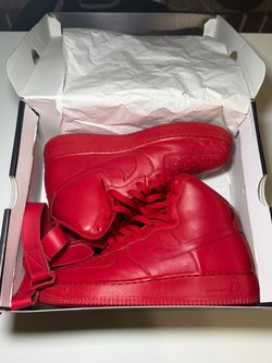 2015 Nike Air Force 1 High NikeiD Triple Red – Size 8 – OG Box – $140 OBO