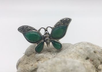 Size 5 Sterling Silver Butterfly Ring