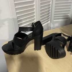 Cathy Jean Open Toe Heels