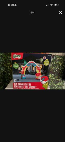 The Grinch Scene inflatable