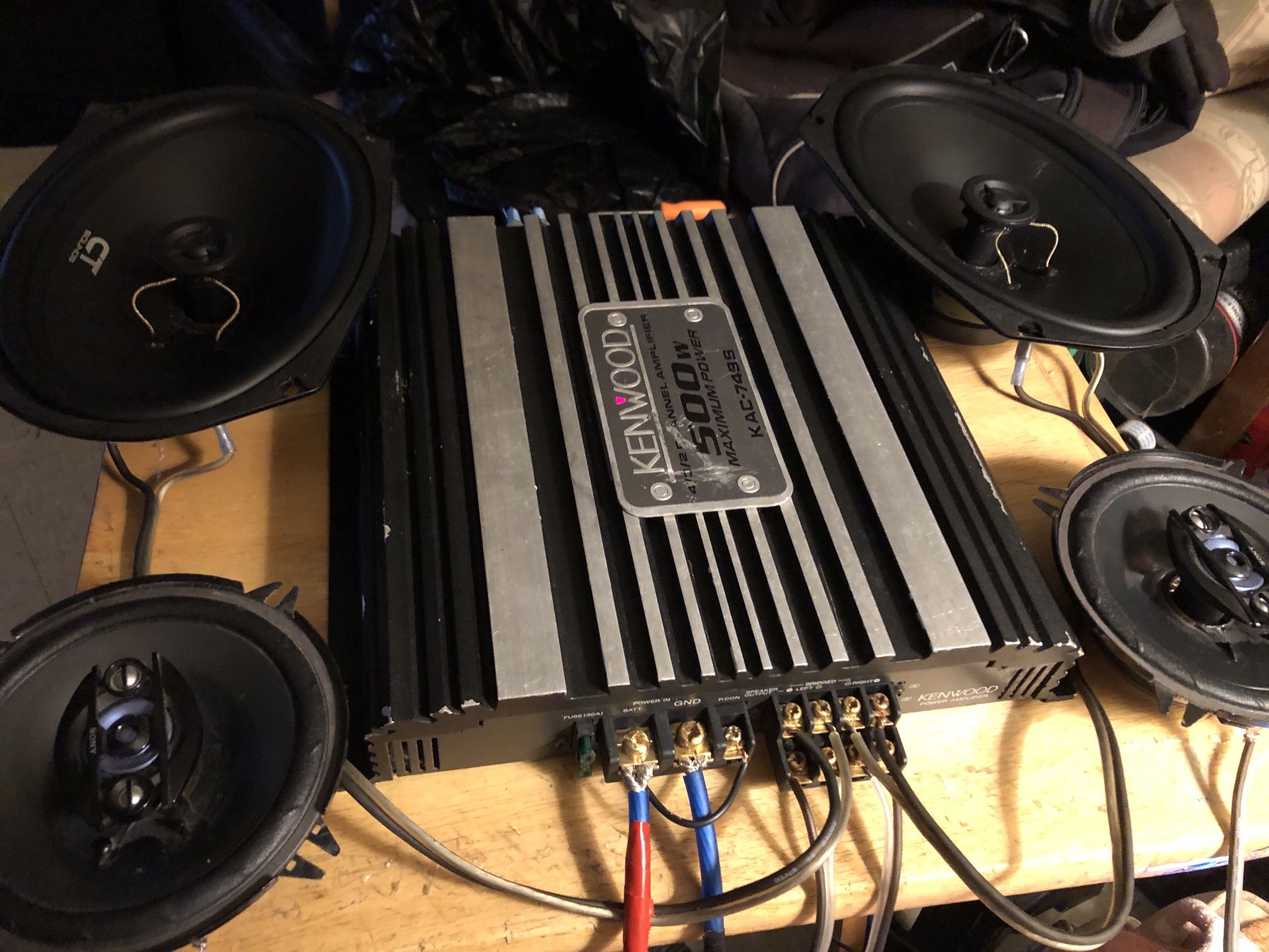 Old School! Kenwood KAC-749S 4/3/2 Channel Power Amplifier 500 Watts Maximum Power Is Only The Amp Not The Speaker π Made In Mexico π²π½