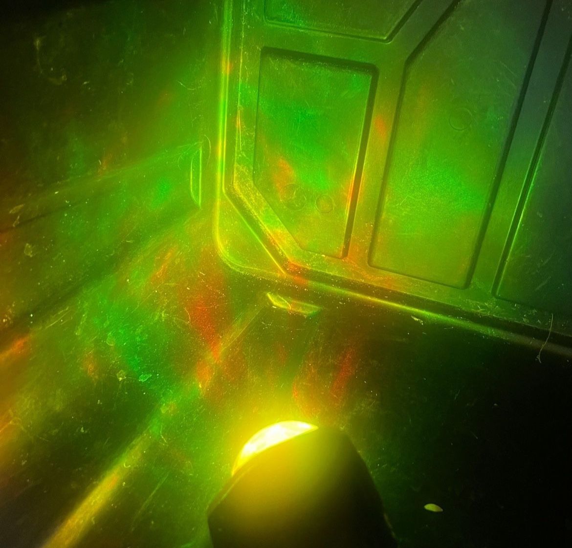 Green/Orange Moving Holiday Christmas Halloween Yard Light Decoration Spotlight 