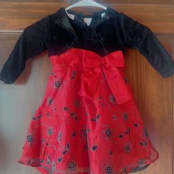 18 Months Baby Girl Christmas dress
