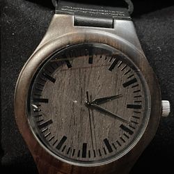 BOBO BIRD Mens Vintage Analog Quartz Wooden Wrist Watches Handmade Casual Men Watch with Cowhide Leather Strap To My DAD
