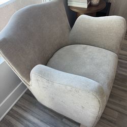 Accent Chair Velvet beige
