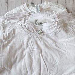 NEW WHITE T-Shirt Blanks XS-XL Lot Of 80