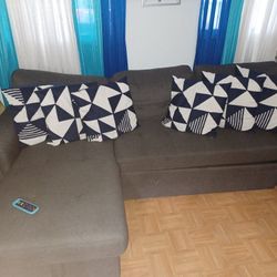 L-Spaped Sofa Bed, Pullout  With Storage