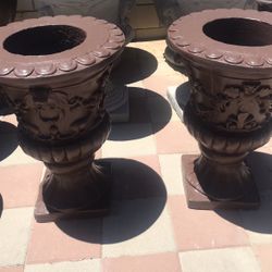 New Flower Pots Made Out Of Cement 