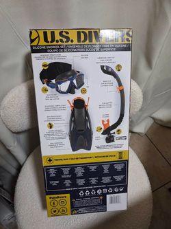 U.S. Divers Silicone Snorkel Set with Fins