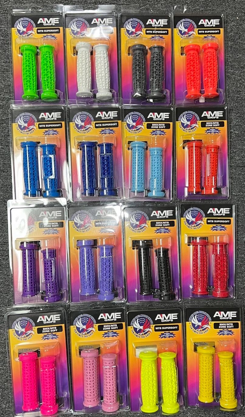 New!!! AME Super Soft Bicycle Grips Flange Less