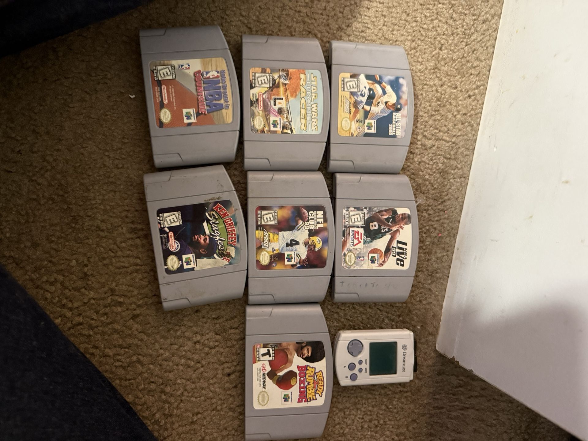 Nintendo 64 Games & Dreamcast Memory Card