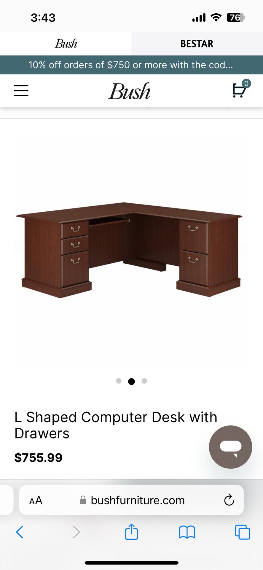 L Shaped Computer Desk