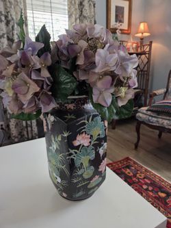 Vintage Lotus Flower Vase