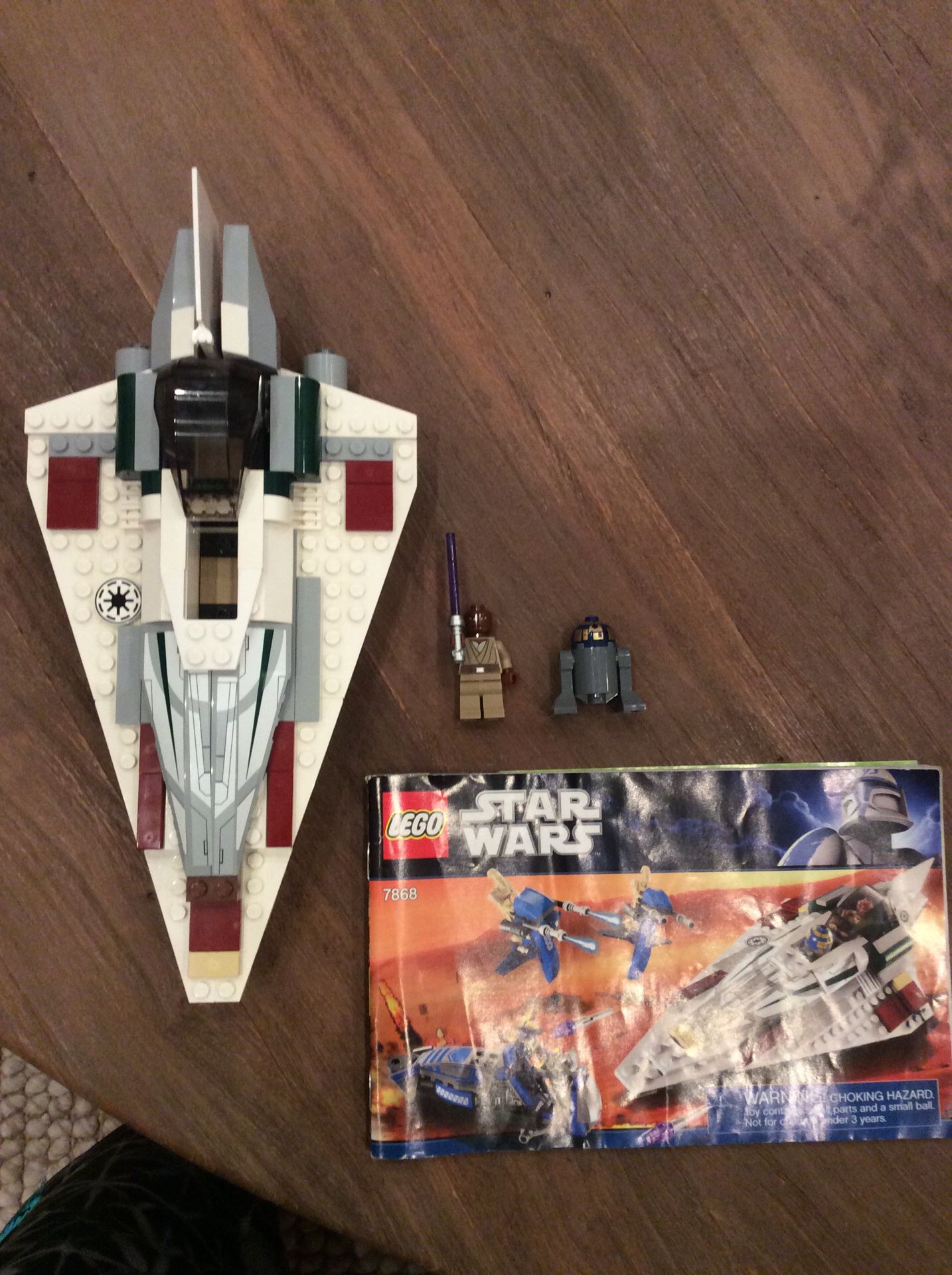 LEGO Star Wars Mace Windus Jedi Star Fighter(Ship, minifigs, and manual)