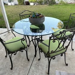 Wrought Iron Patio Table And Chairs