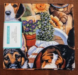 Cotton Fabric Puppy Theme 